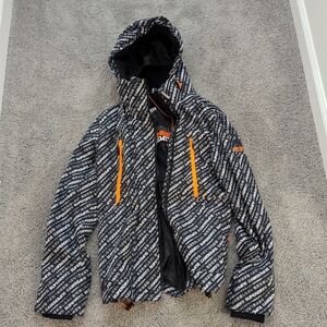 SUPERDRY ALL OVER PRINT WINDBREAKER JACKET SIZE M